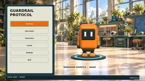 Main menu title screen