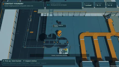 Gameplay inside the Context Foundry level