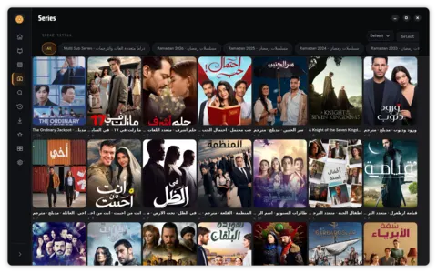Series catalog in a poster grid